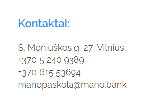 Manopaskola kontaktai