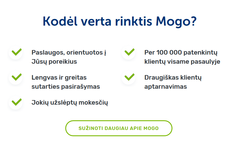 Kodėl verta rinktis Mogo?