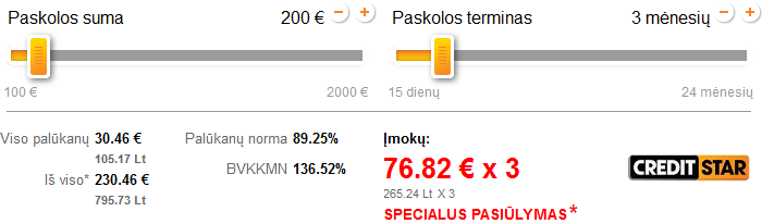 Specialus pasiūlymas Creditstar